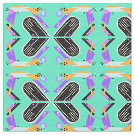 Neunziger Neon Butterfly Pattern Stoff