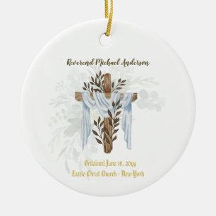 Neuordinierter PriesterPastor Deacon Minister Keramik Ornament