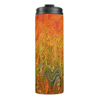 "Neuraler Firestorm" Abstrakt Gelborange