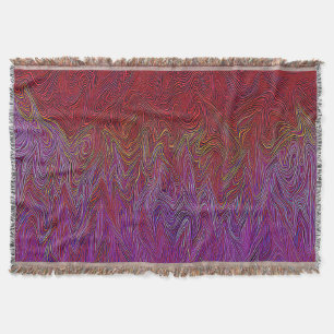 "Neuraler Firestorm" Abstrakt" Lila rot Decke
