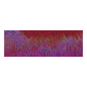"Neuraler Firestorm" Abstrakt" Lila rot Fotodruck
