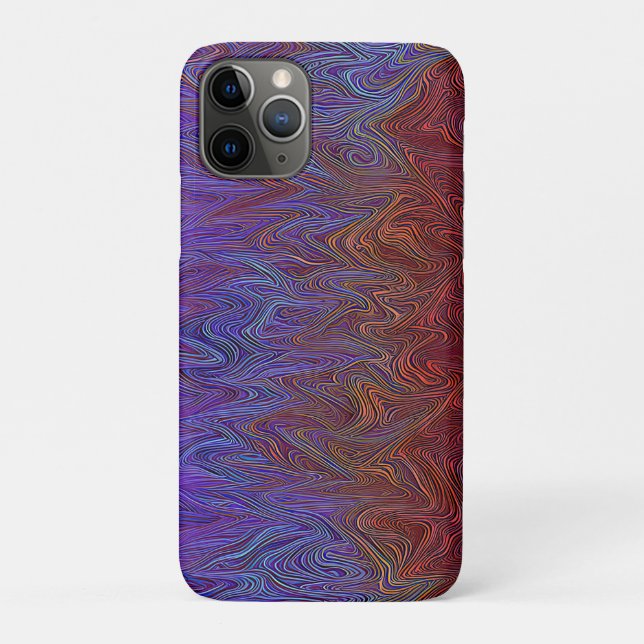 "Neuraler Firestorm" Abstrakt" Rot Blau Case-Mate iPhone Hülle (Rückseite)