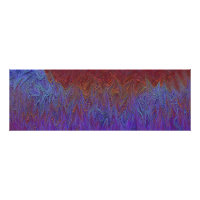 "Neuraler Firestorm" Abstrakt" Rot Blau