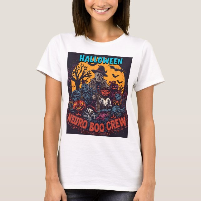 Neuro Boo Crew Halloween T-Shirt (Vorderseite)