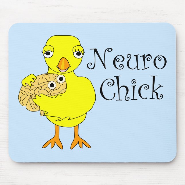 Neuro Chick Text Mousepad (Vorne)