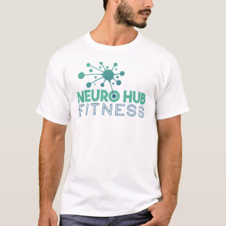 Neuro Hub Fitness Men's White Logo T-Shirt