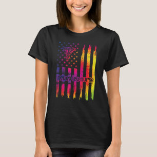 Neuro Icu Nurse US Flag Neurologie Intensivstation T-Shirt