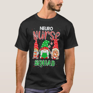 Neuro-Krankenschwester-Trupp Weihnachts-Gnome Rn p T-Shirt