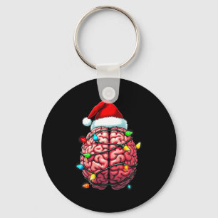 Neuro Krankenschwester Weihnachten Santa Hut Neuro Schlüsselanhänger