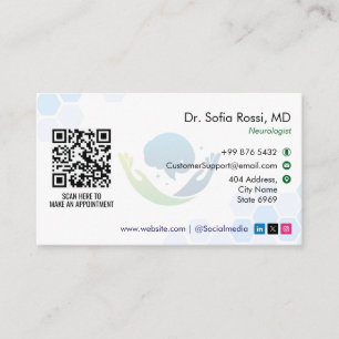 Neuro Rehab Business   Minimalistisch Visitenkarte