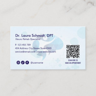 Neuro Rehab Business   Minimalistisch Visitenkarte