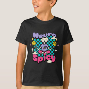 Neuro Spicy Adhd Autismus Bewusstsein Retro Groovy T-Shirt
