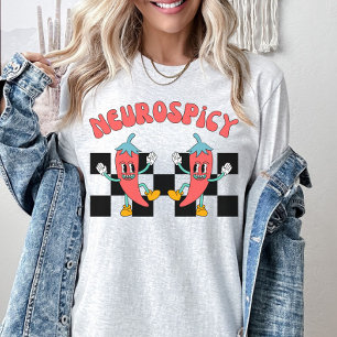 Neuro Spicy, Autismus, ADHS, Retro Neurodiversität T-Shirt