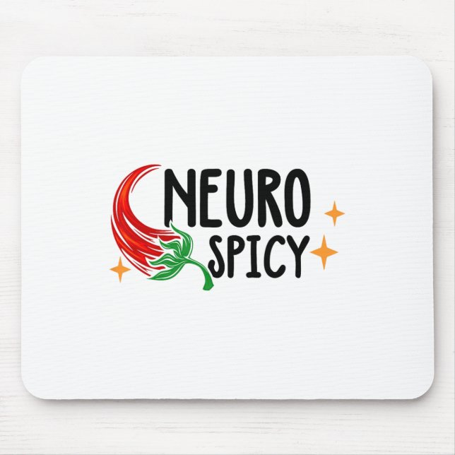Neuro-Spicy Neurodiversity - Adhd - Autismus Aware Mousepad (Vorne)
