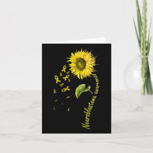 Neuroblastoma Awareness Sonnenblume Karte