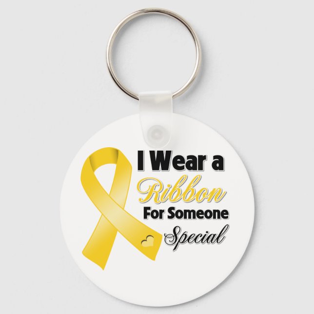 Neuroblastoma Ribbon Someone Special Schlüsselanhänger (Vorderseite)