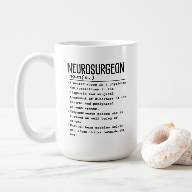 Neurochirurg Kaffeetasse (Mit Donut)