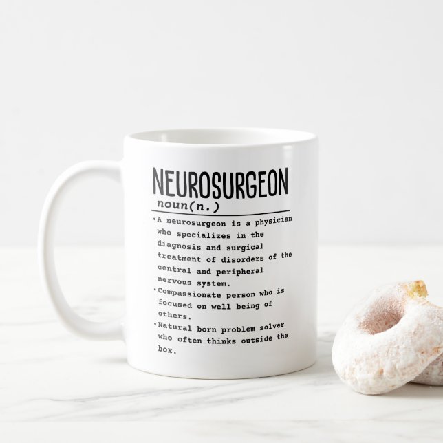 Neurochirurg Kaffeetasse (Mit Donut)