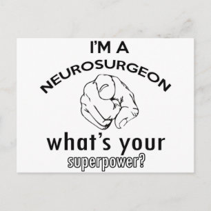 Neurochirurgen Postkarte