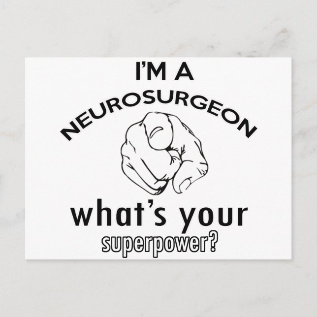 Neurochirurgen Postkarte (Vorderseite)