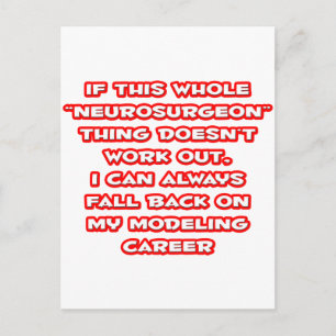 Neurochirurgischer Spaß ... Modellieren Postkarte