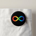 Neurodität Autismus Bewusstsein Akzeptanz Regenbog Button<br><div class="desc">Neurodität Autismus Bewusstsein Akzeptanz Rainbow Infinity Sign</div>