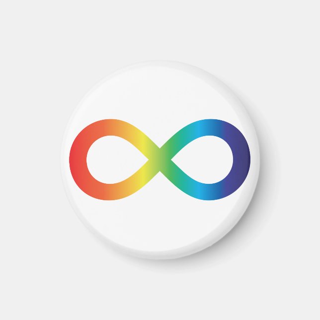 Neurodität Autismus Bewusstsein Akzeptanz Regenbog Magnet (Vorne)