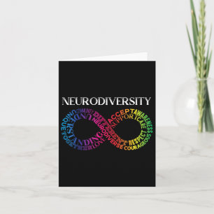 Neurodität Neurodiverser Regenbogen Infinity Admin Karte