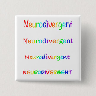 Neurodivergent | Akzeptanz von Autismus Button