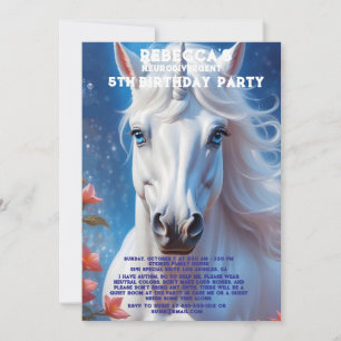 Neurodivergent Autiste Invitation de fête d'annive