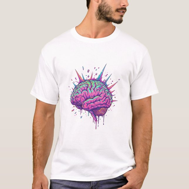 Neurodivergent Cyberpunk Mens T-Shirt (Vorderseite)