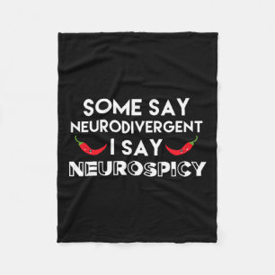 Neurodivergent Neurospicy Adhorn Fun Neurovielfalt Fleecedecke