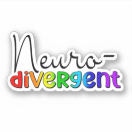 Neurodivergent | Neuroversity Awareness Rainbow Aufkleber