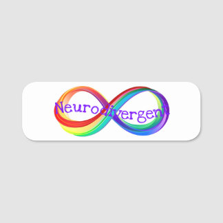 Neurodivergent Rainbow Infinity Symbol Button