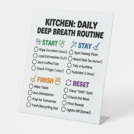 Neurodivergent Routine - Kitchen Checklist  Sockelschild
