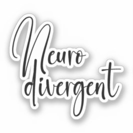 Neurodivergent | Sensibilisierung für die Neurovie Aufkleber
