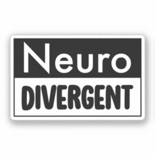 Neurodivergent Sensibilisierung für die Neurovie Aufkleber