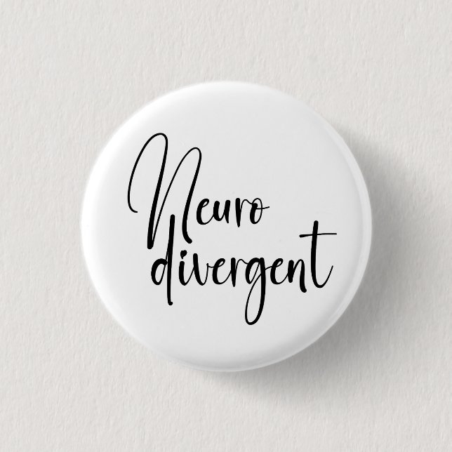 Neurodivergent | Sensibilisierung für die Neurovie Button (Vorderseite)