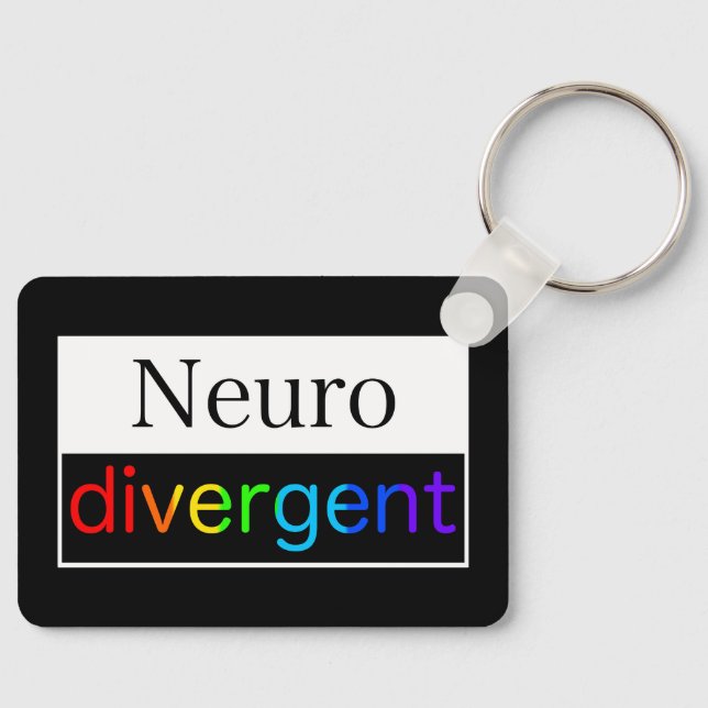 Neurodivergent | Sensibilisierung für die Neurovie Schlüsselanhänger (Vorderseite)