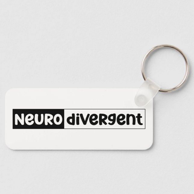 Neurodivergent | Sensibilisierung für die Neurovie Schlüsselanhänger (Vorderseite)