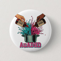 Neurodivergente Autismus ADHS Vintage-Kunst Pink T