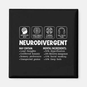 Neurodivergente geistige Bestandteile Autismus-Eti Magnet