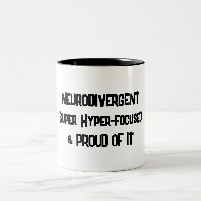 Neurodivergente und hyperfokale Tasse (Mittel)