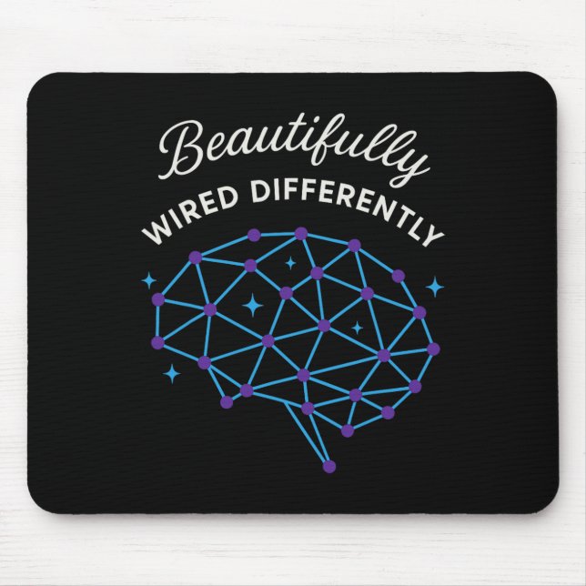 Neurodiverger Stolz Adhd Autismus Akzeptanz Anders Mousepad (Vorne)