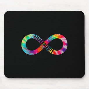 Neurodiverser Gefärbte Krawatte Unendlichkeit Zeic Mousepad