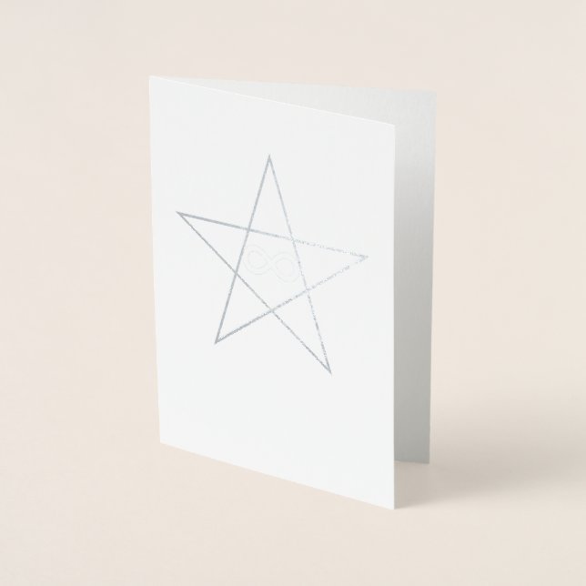 Neurodiverser Parol Silver Folienkarte (Vorderseite)