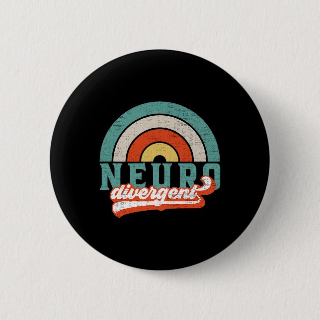Neurodiverser Stolz auf Autismus und AIDS-Aware Button (Vorderseite)