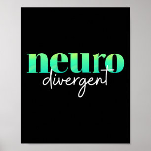 Neurodiverser Stolz auf Autismus und AIDS-Aware Poster