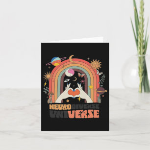 Neurodiverser Universe Celestial Retro Autismus Aw Karte