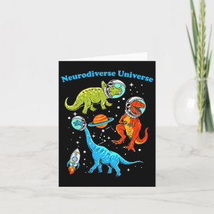 Neurodiverser Universum Dinosaurier Weltraum Adhd Karte
